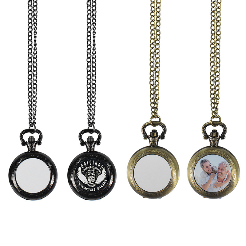 Vintage Pocket Watch - Collana con Ciondolo Orologio da Tasca