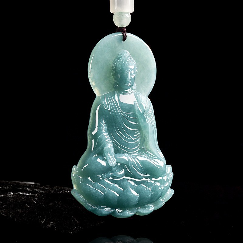 Jewelry & Watches Spółka Z Ograniczoną Odpowiedzialnością - Collana con Pendente Buddha in Giadeite