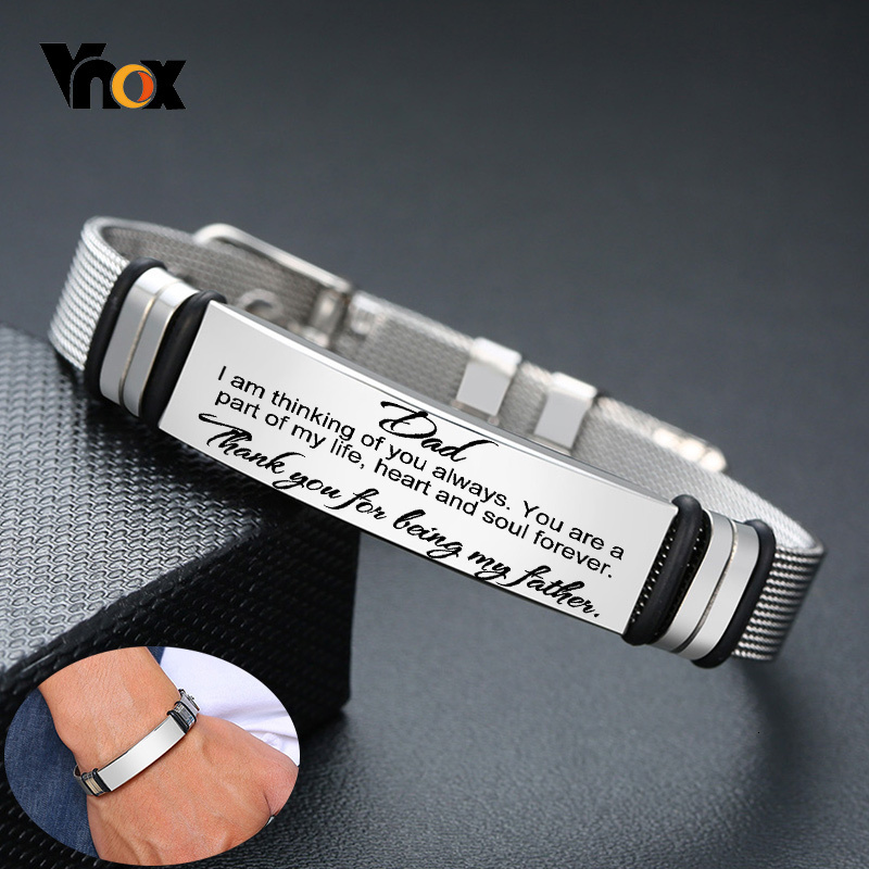 Jewelry Watches Men - Vnox Mens in acciaio inossidabile personalizzato
