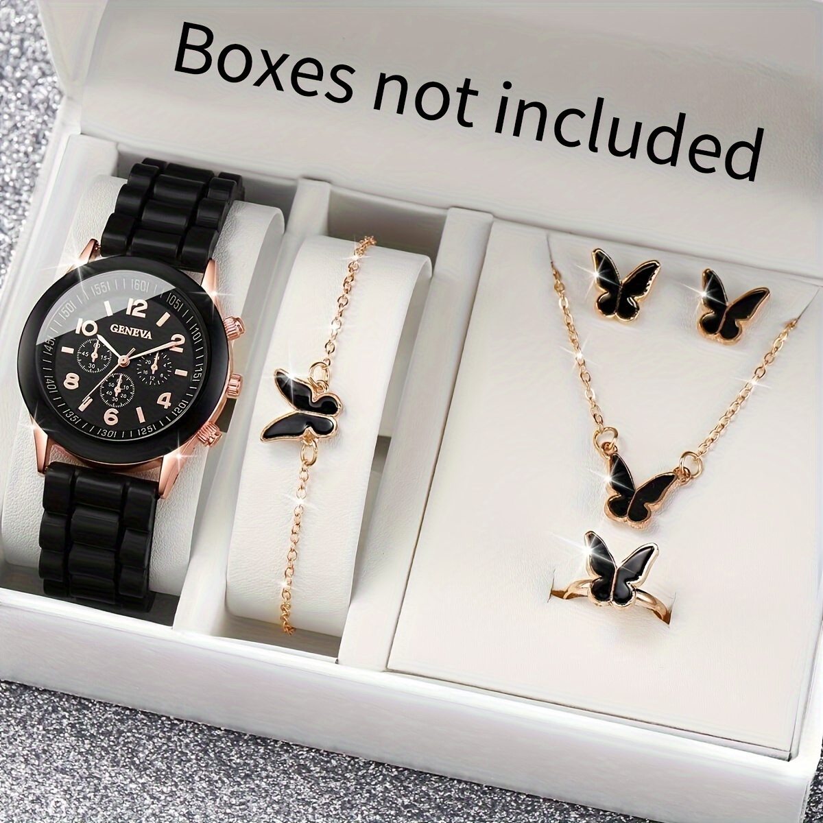 Jewelry Box Watches Bracelets - 6 pezzi/set orologio da donna casual