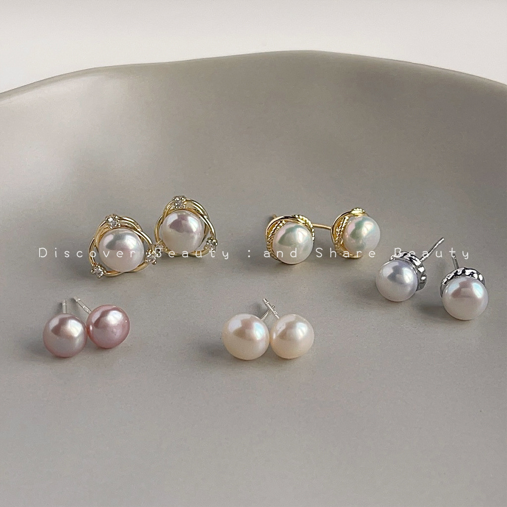 Pearl Stud Earrings - Accessori fai da te: Orecchini a
