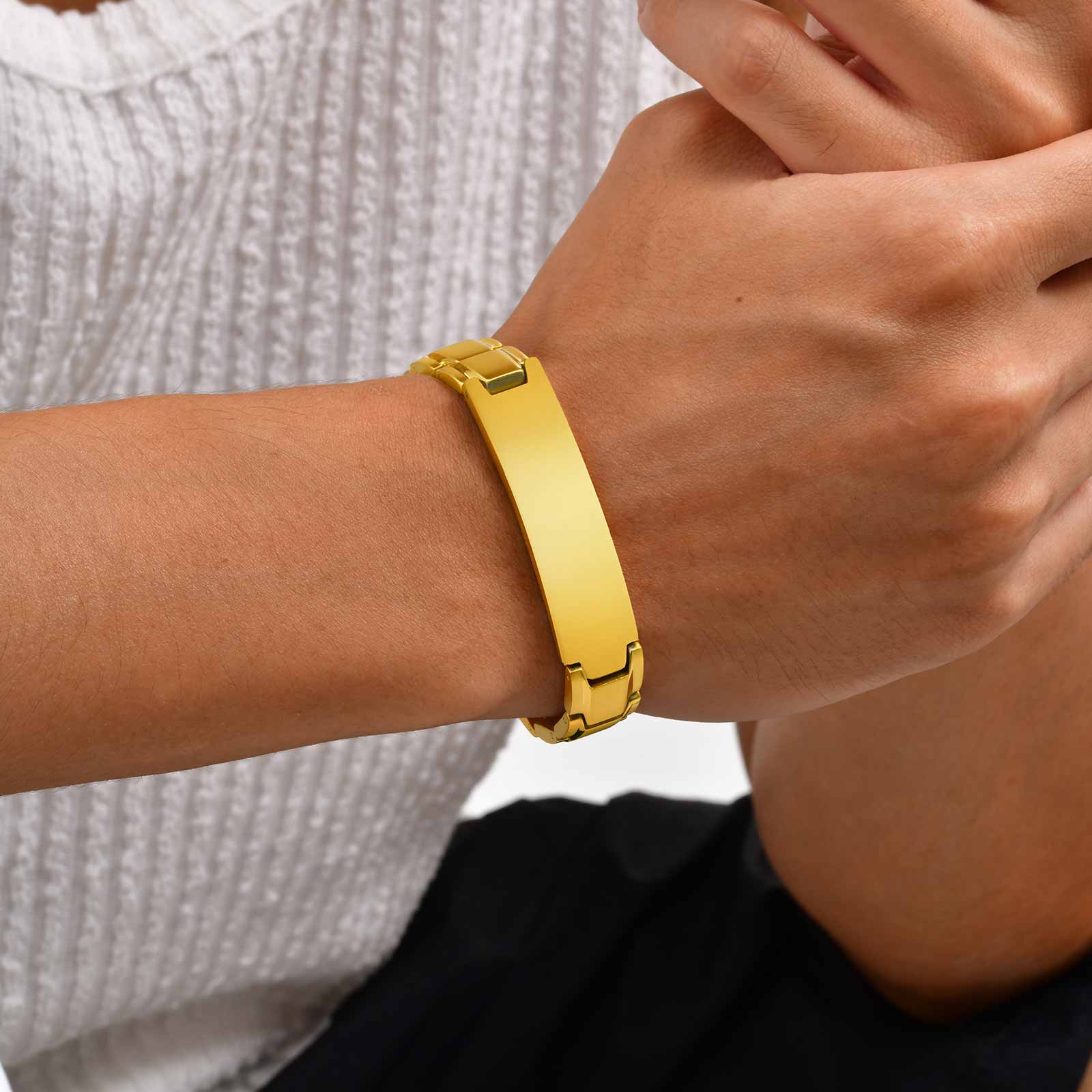 Bracciale da uomo con testo in - Jewelry Watches Men recensione e prezzo