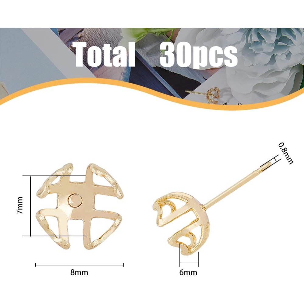 30 pezzi di montaggio per orec - Pearl Stud Earrings recensione e prezzo