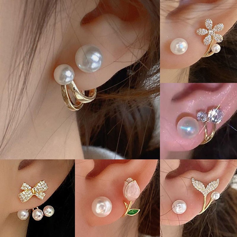 925 ago d'argento moda coreana - Pearl Stud Earrings recensione e prezzo