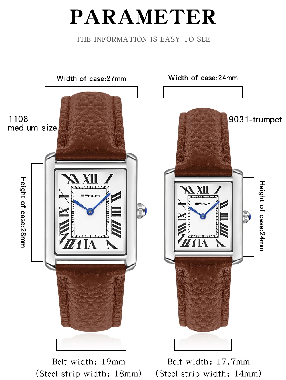 Sanda orologi da polso rettang - Jewelry Watches Men recensione e prezzo